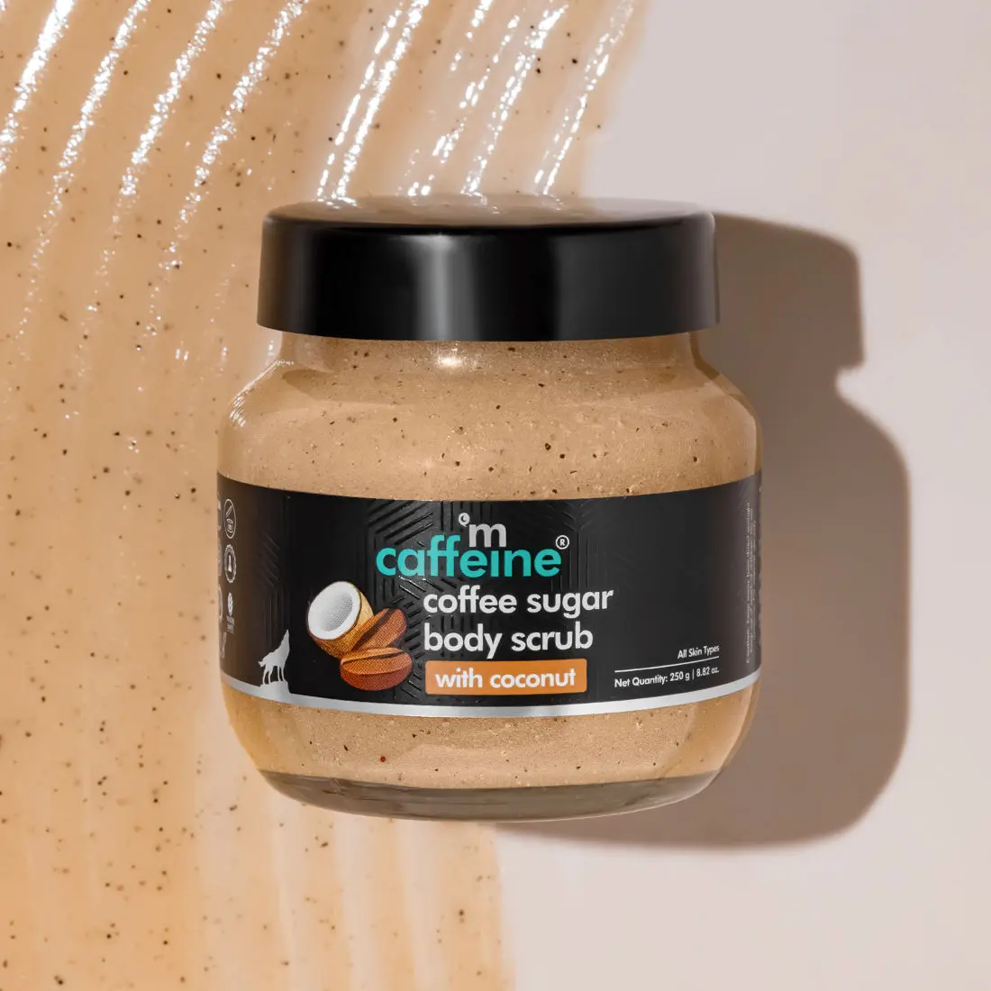 mCaffeine Coffee Sugar Body Scrub with Coconut