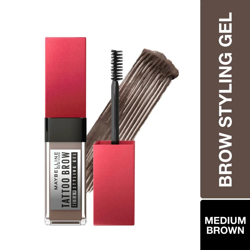 Maybelline New York Tattoo Brow 3 Day Styling Brow Gel - Medium Brown