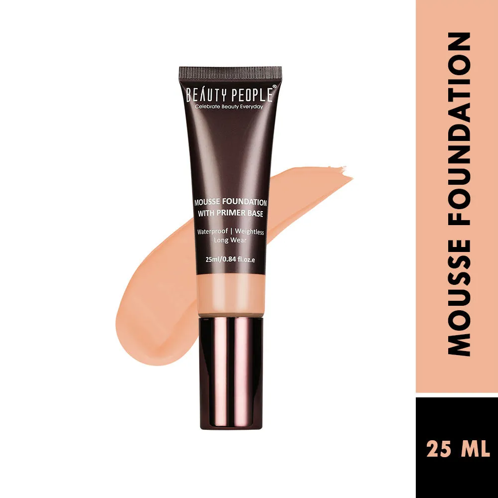 Beauty People Mousse Foundation With Primer Base - 03 Beige