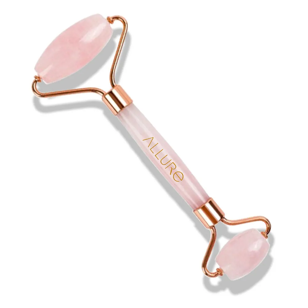 Allure Face Massage Roller - Rose Quartz