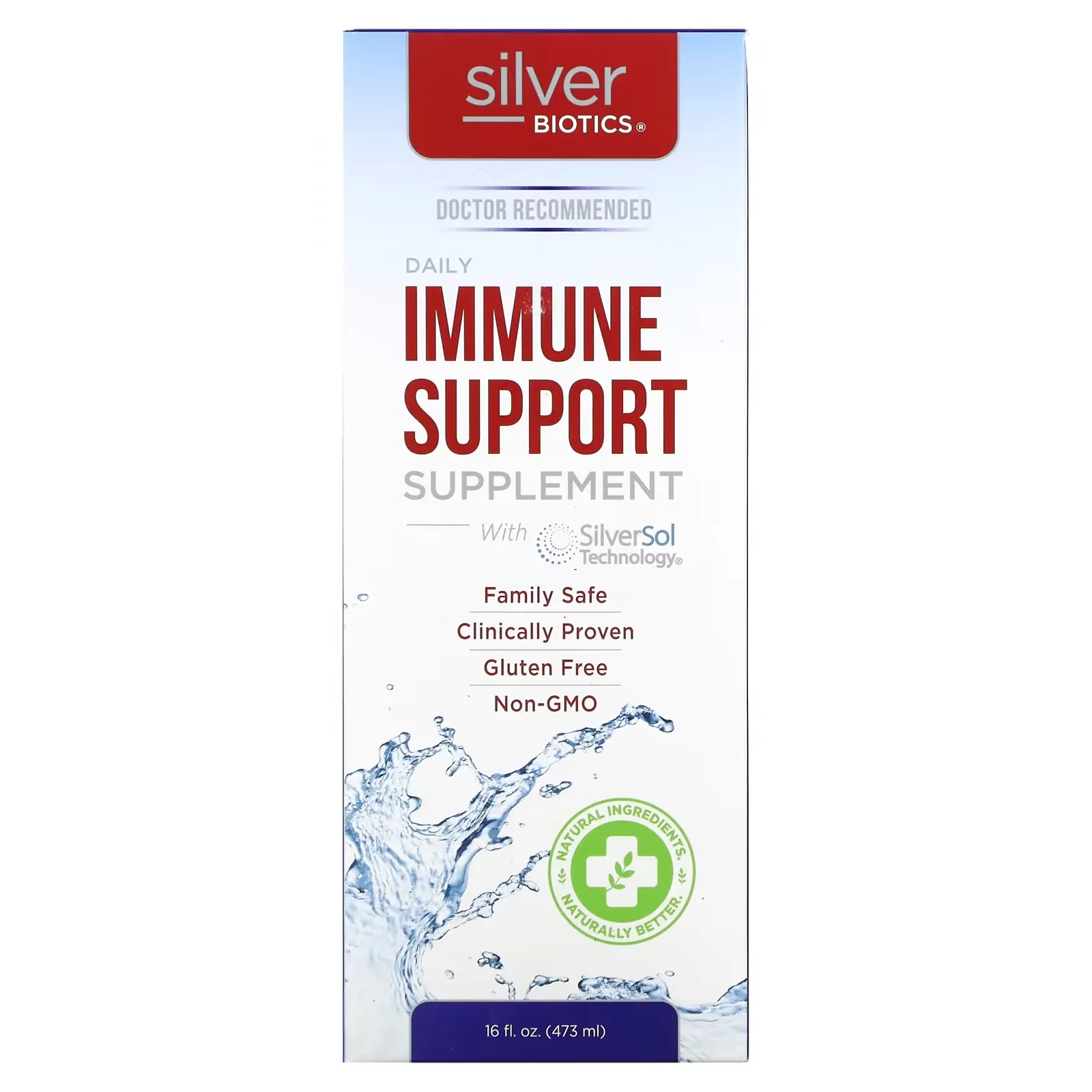 Silver Biotics, Daily Immune Support Supplement with SilverSol Technology, 16 fl oz (473 ml)