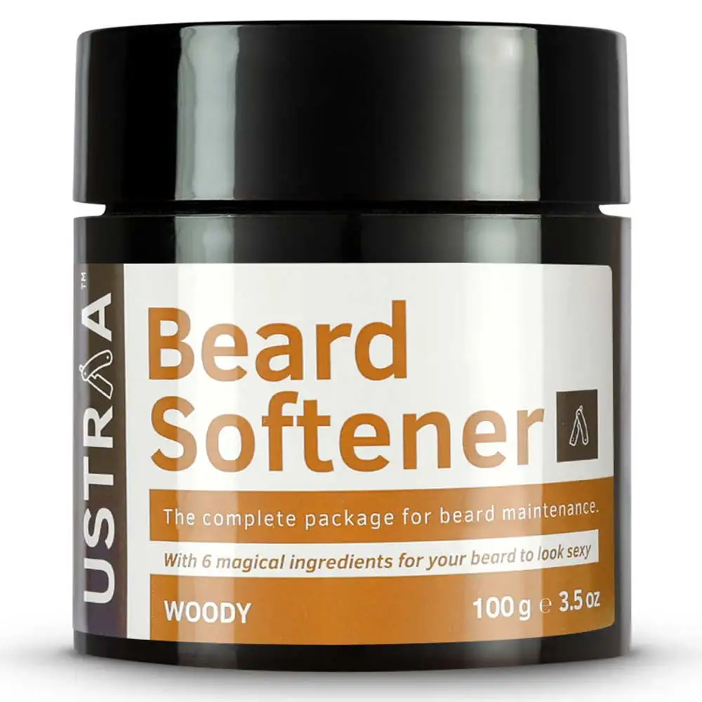 Ustraa Beard Softener Woody,  100 g  for Healthy Growth