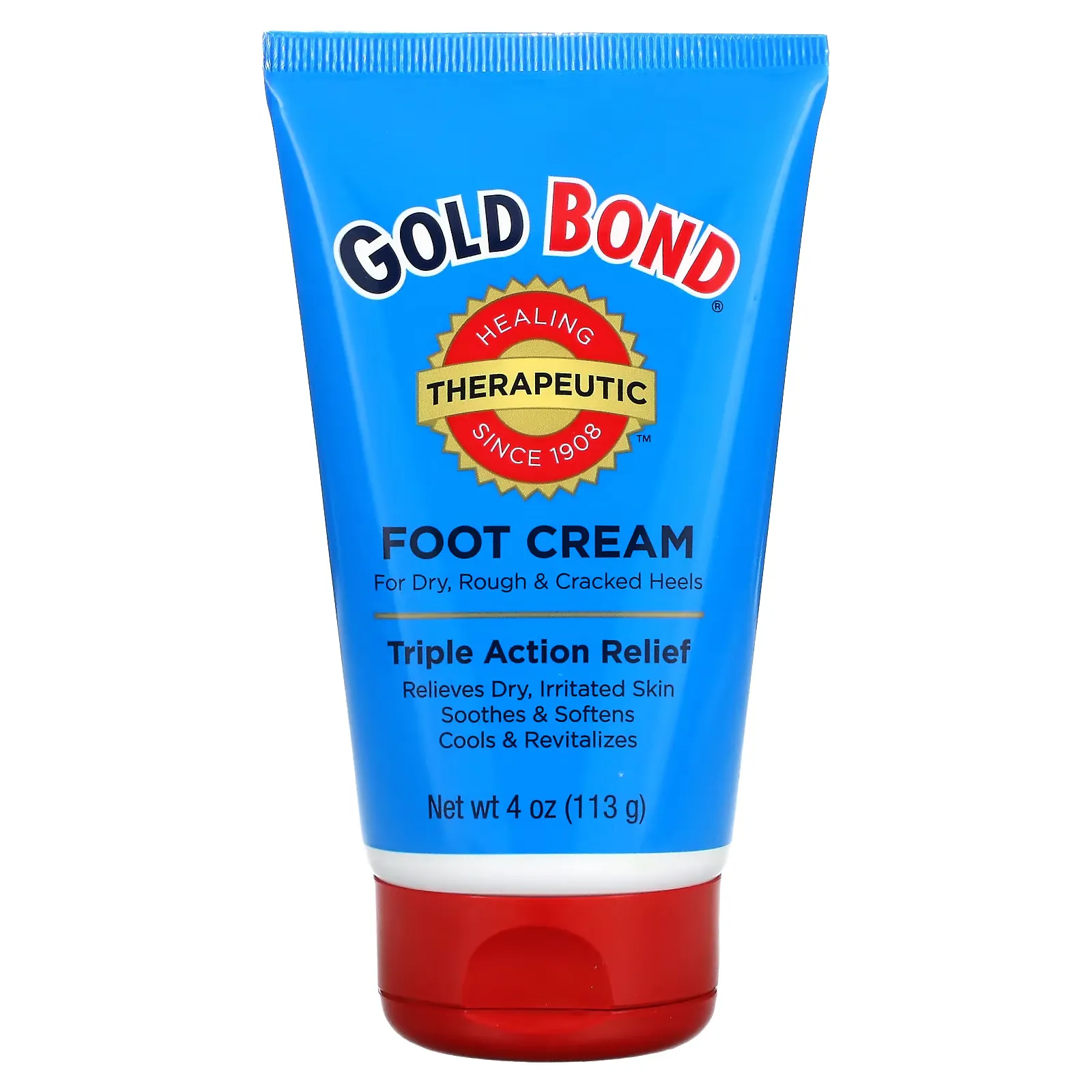 Therapeutic Foot Cream, Triple Action Relief, 4 oz (113 g)