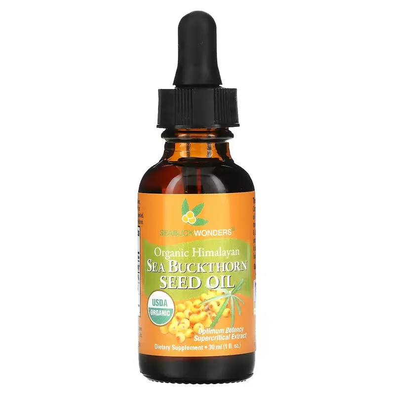 Organic Himalayan Sea Buckthorn Seed Oil, 1 fl oz (30 ml)