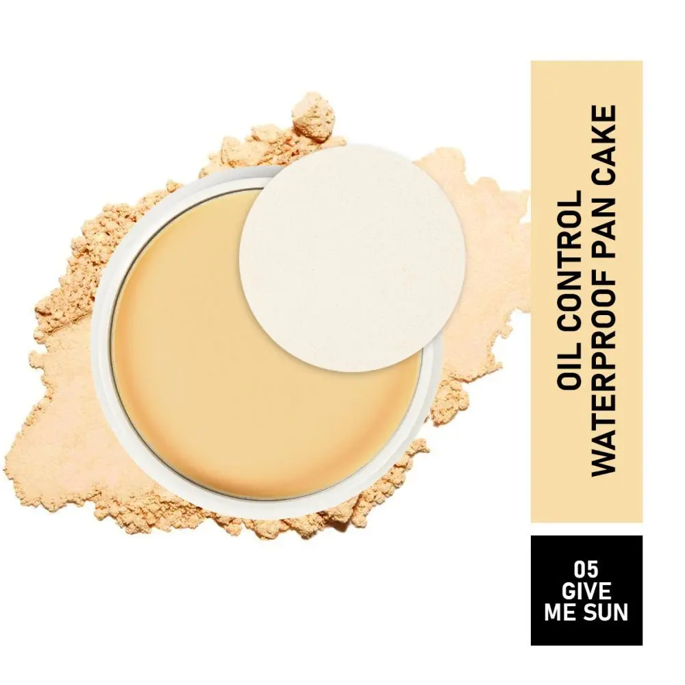 Matt look Oil control Waterproof Pan Cake, Face Makeup, Give Me Sun (15gm)