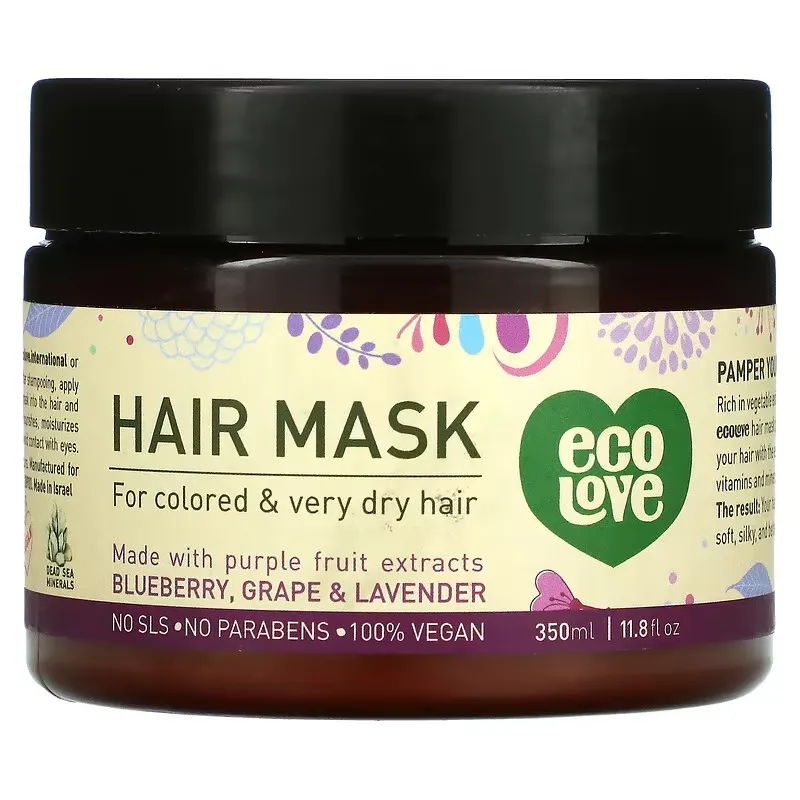 Hair Mask, Blueberry, Grape & Lavender, 11.8 fl oz (350 ml)