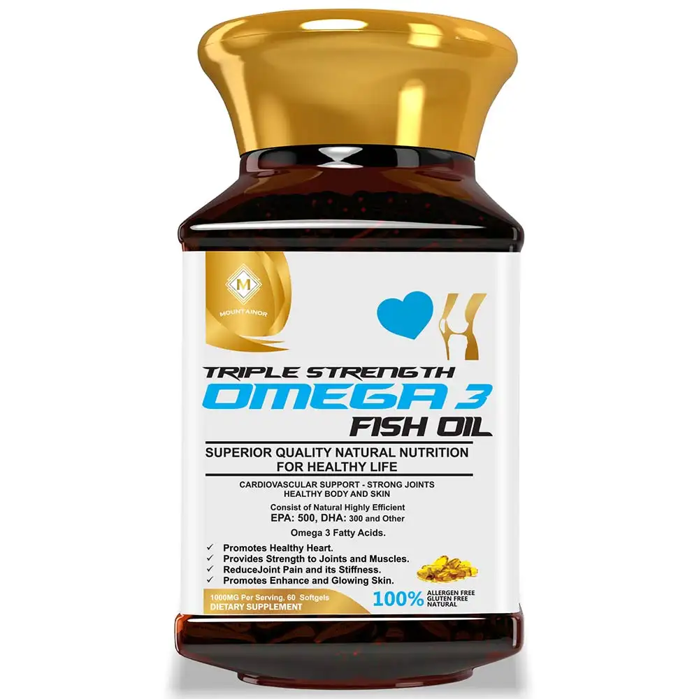 Mountainor Triple Strength Omega-3 Fish Oil,  60 softgels