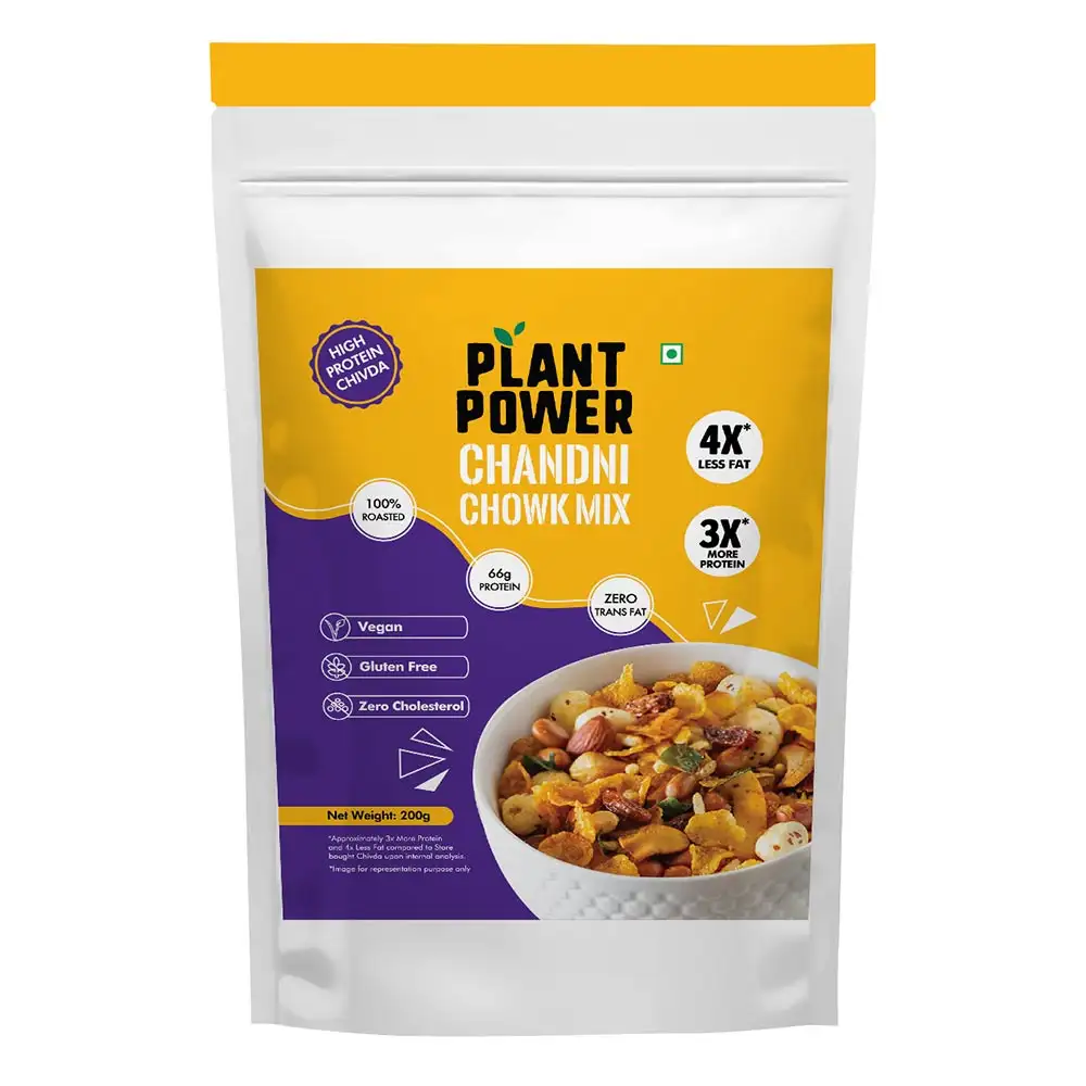 Plant Power High Protein Chivda Chandani Chowk Mix,  Unflavoured  200 g