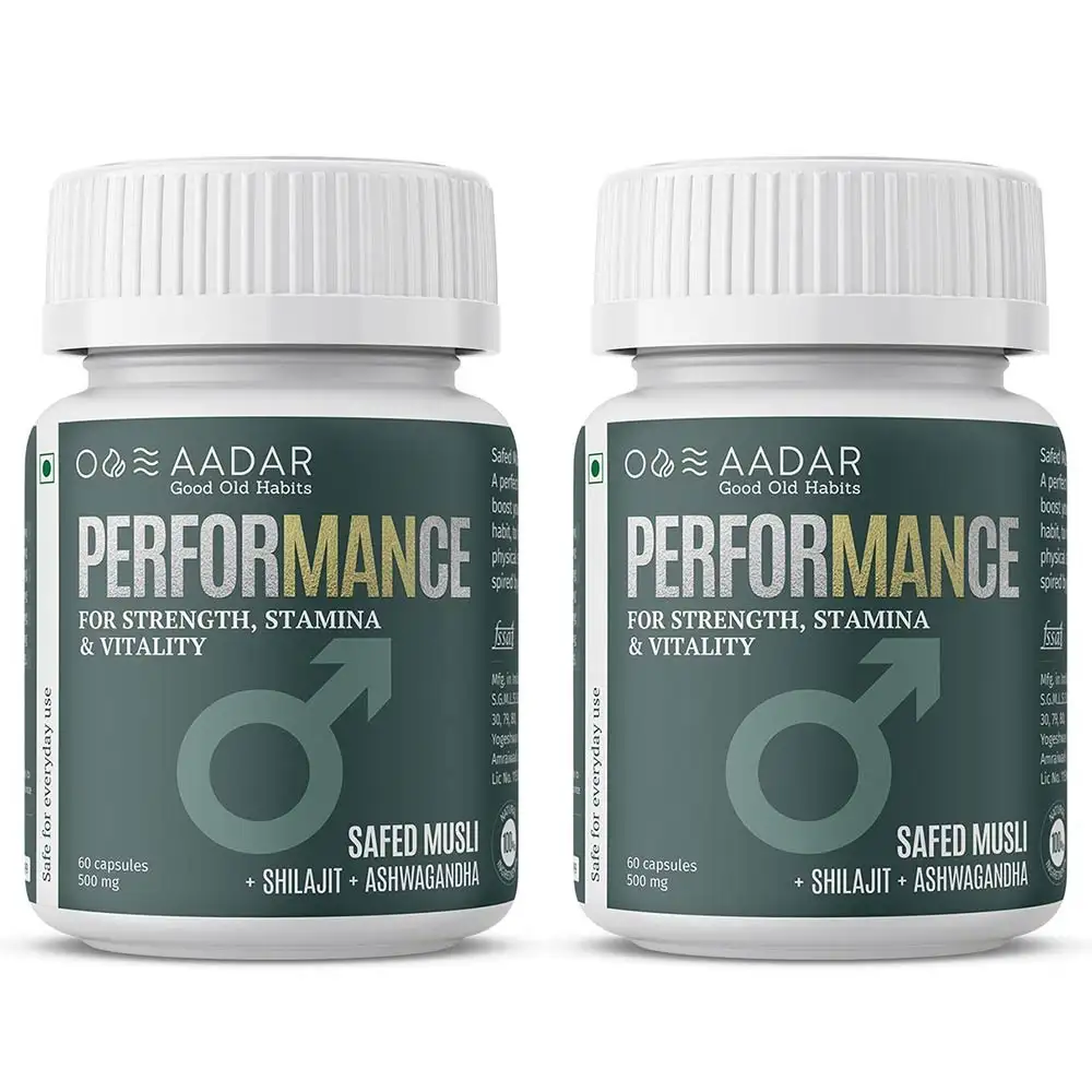 Aadar Performance Pack of 2,  60 capsules