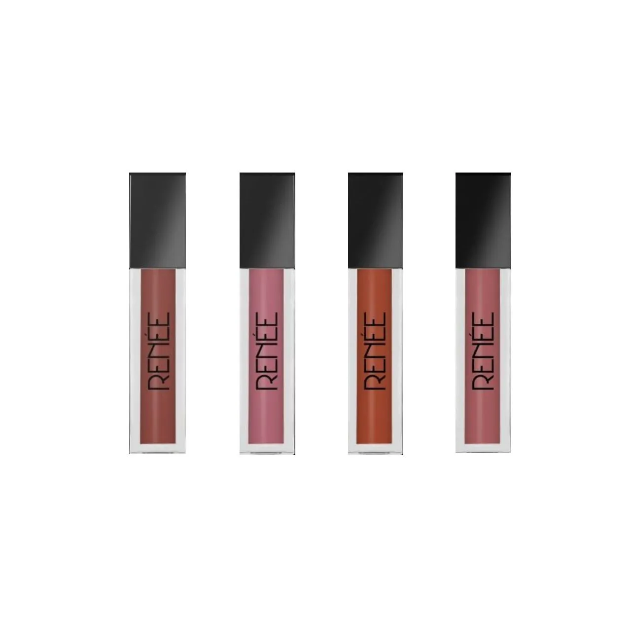 Renee Cosmetics Stay With Me Minis Matte Liquid Lipsticks - Nutty Nudes