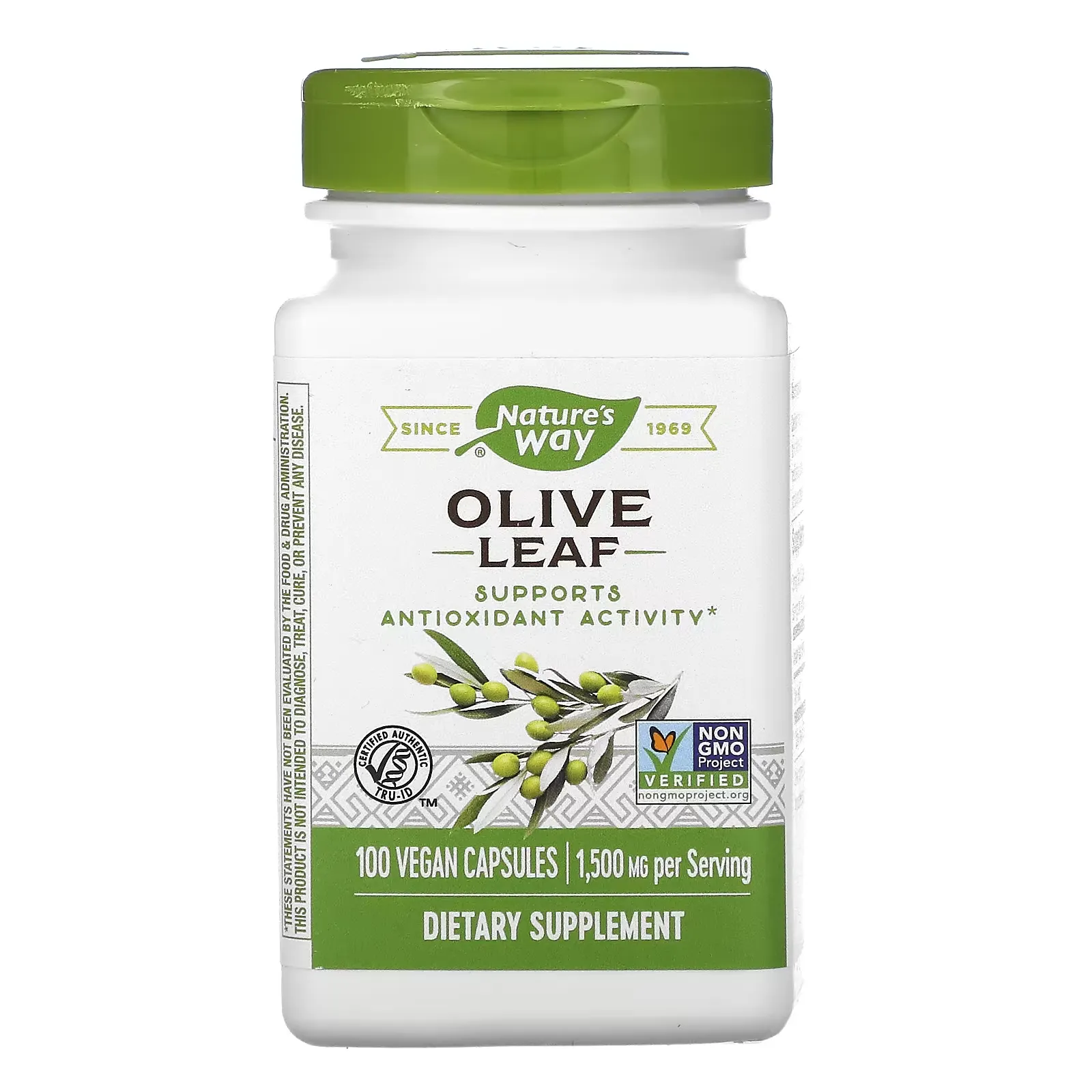 Olive Leaf, 500 mg, 100 Vegan Capsules