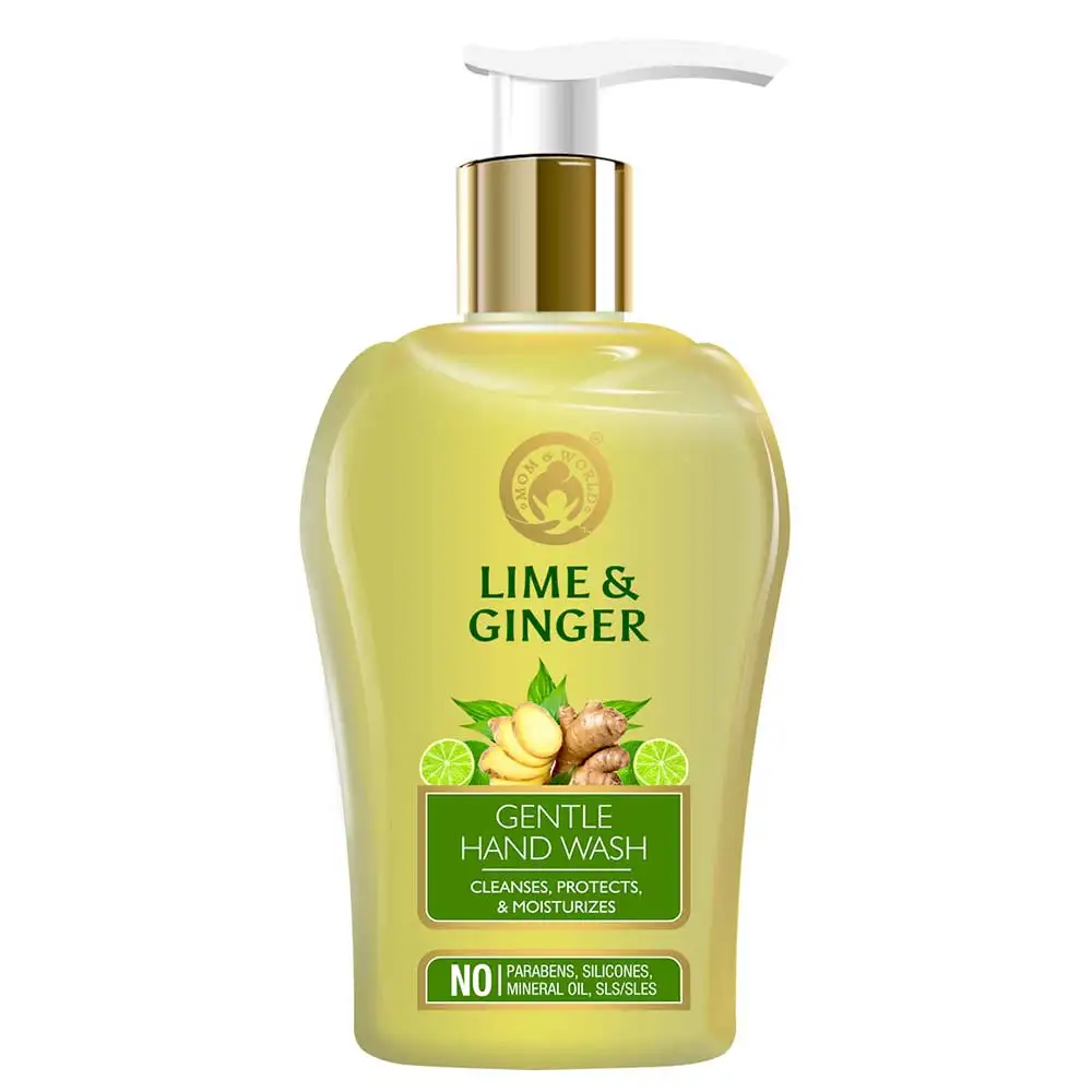 Mom & World Lime & Ginger Gentle Hand Wash,  Fragrance Free  250 ml  with Shea Butter