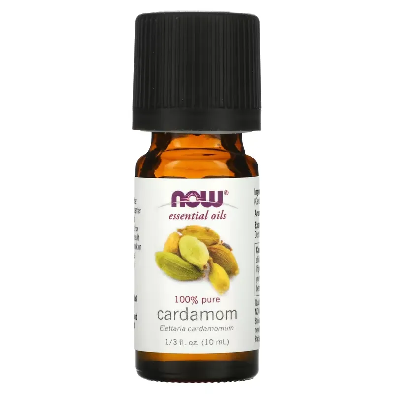 Essential Oils, 100% Pure Cardamom, 1/3 fl oz (10 ml)