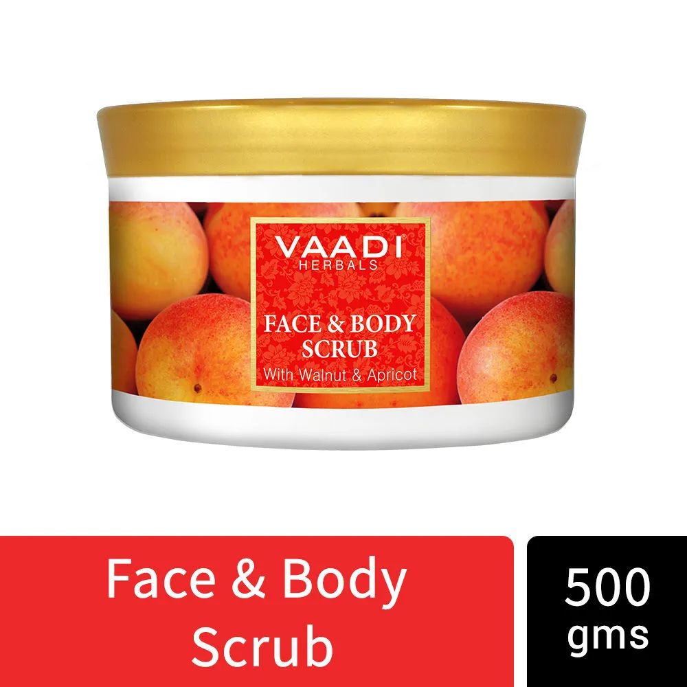 Vaadi Herbals Face & Body Scrub With Walnut & Apricot