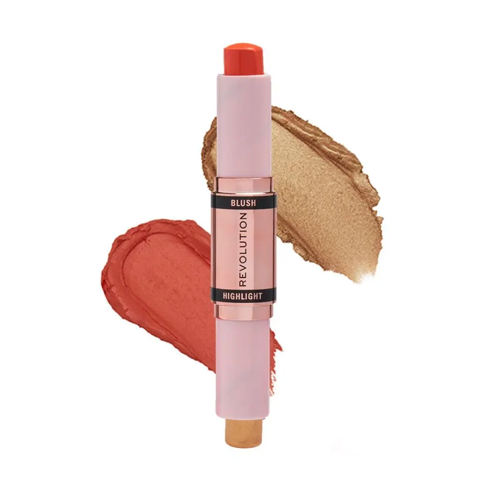 Makeup Revolution Blush & Highlight Stick Coral Dew (8.6 g)