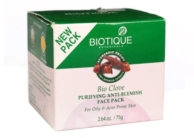 Biotique Bio Clove,  75 g  Purifying Anti-Blemish Face Pack