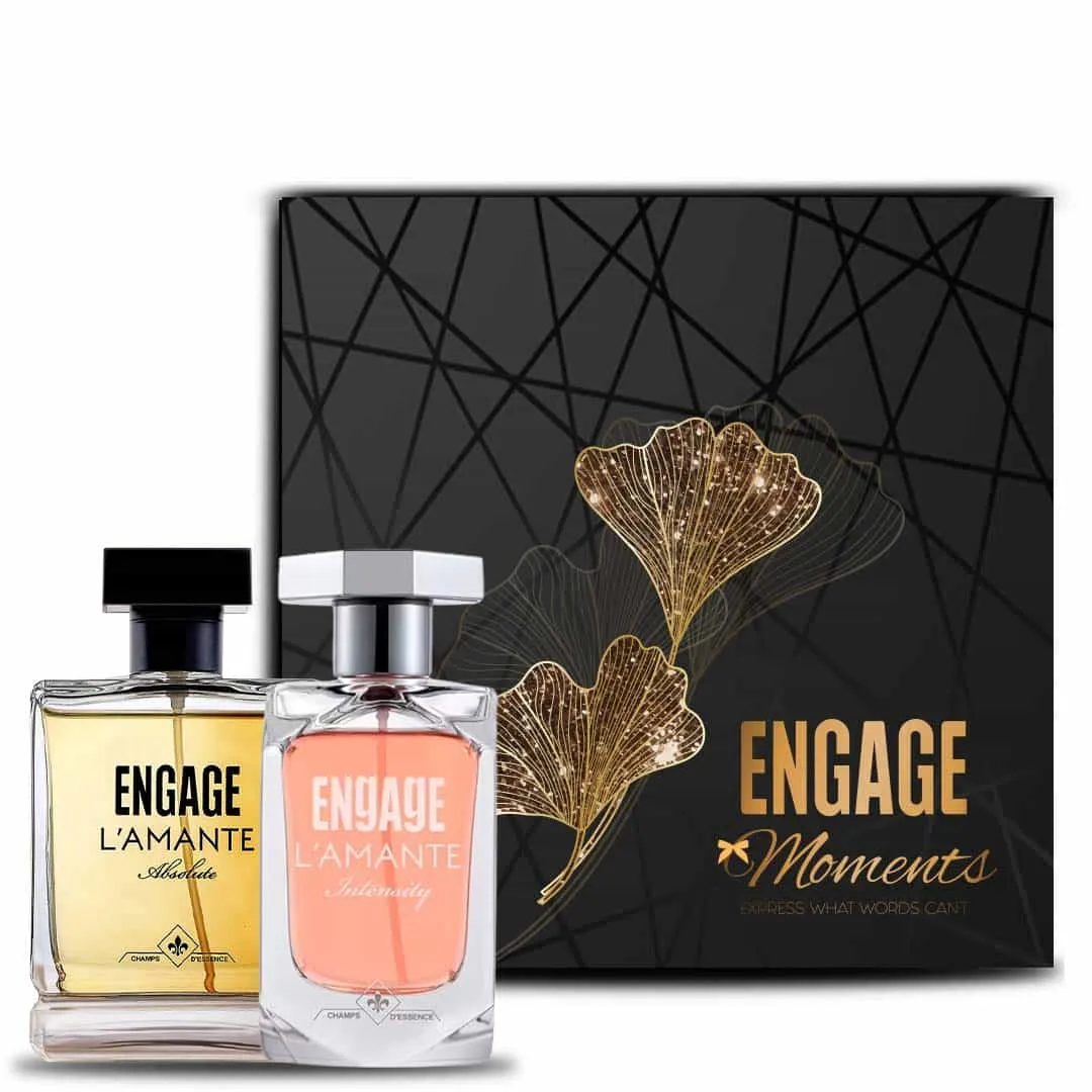 Engage L'amante Moments Perfume Combo Gift Box For Wedding & Anniversary