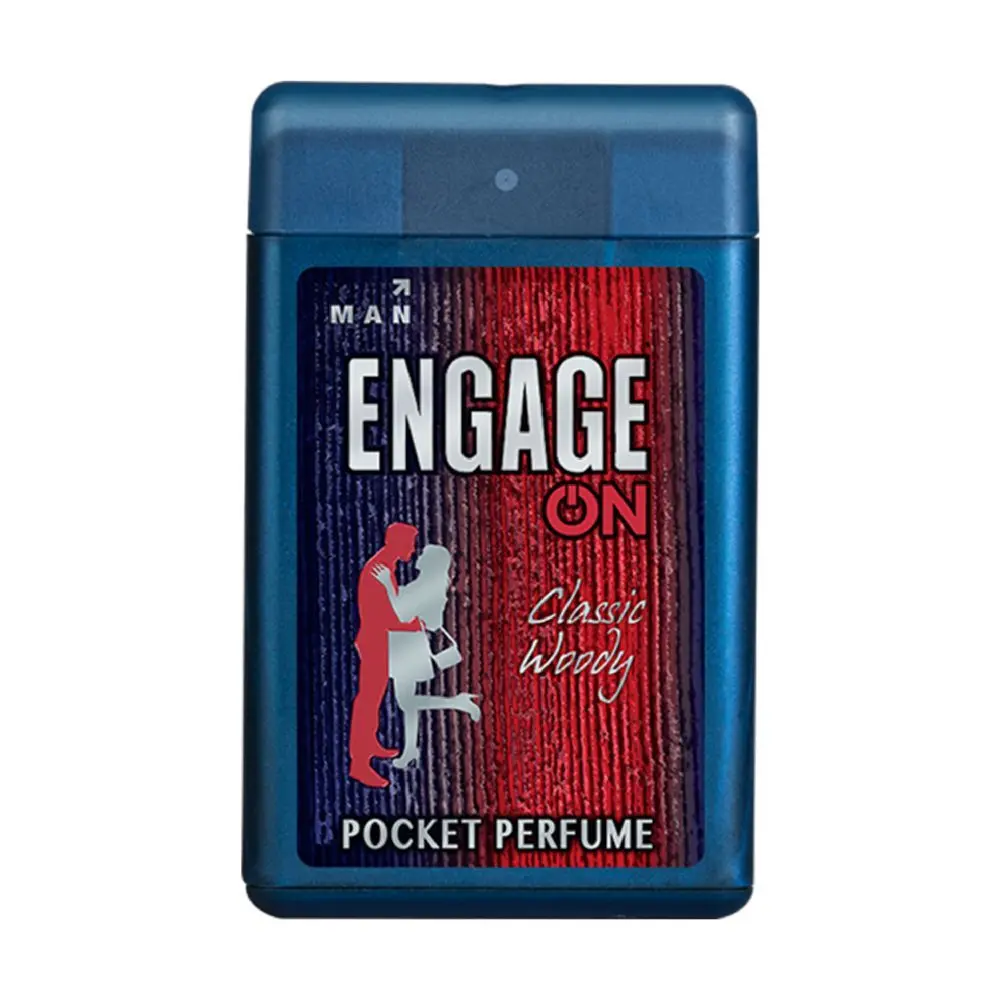 Engage ON Classic Woody Pocket Perfume For Men, Citrus & Spicy ,Skin Friendly, 17ml