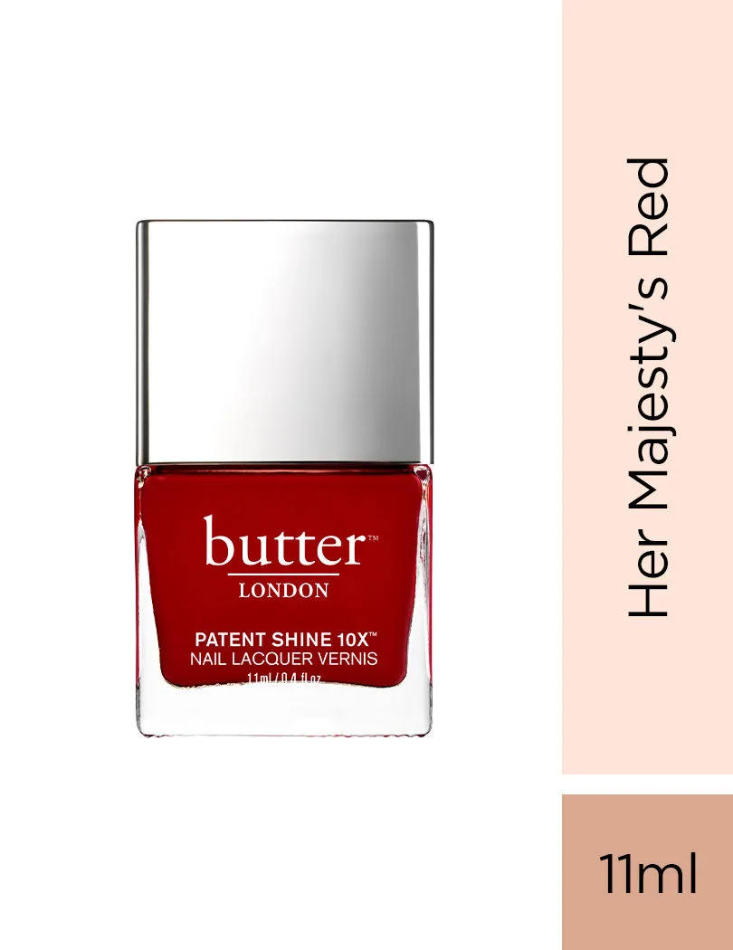 Butter London Patent Shine 10X Nail Lacquer - Her Majesty's Red