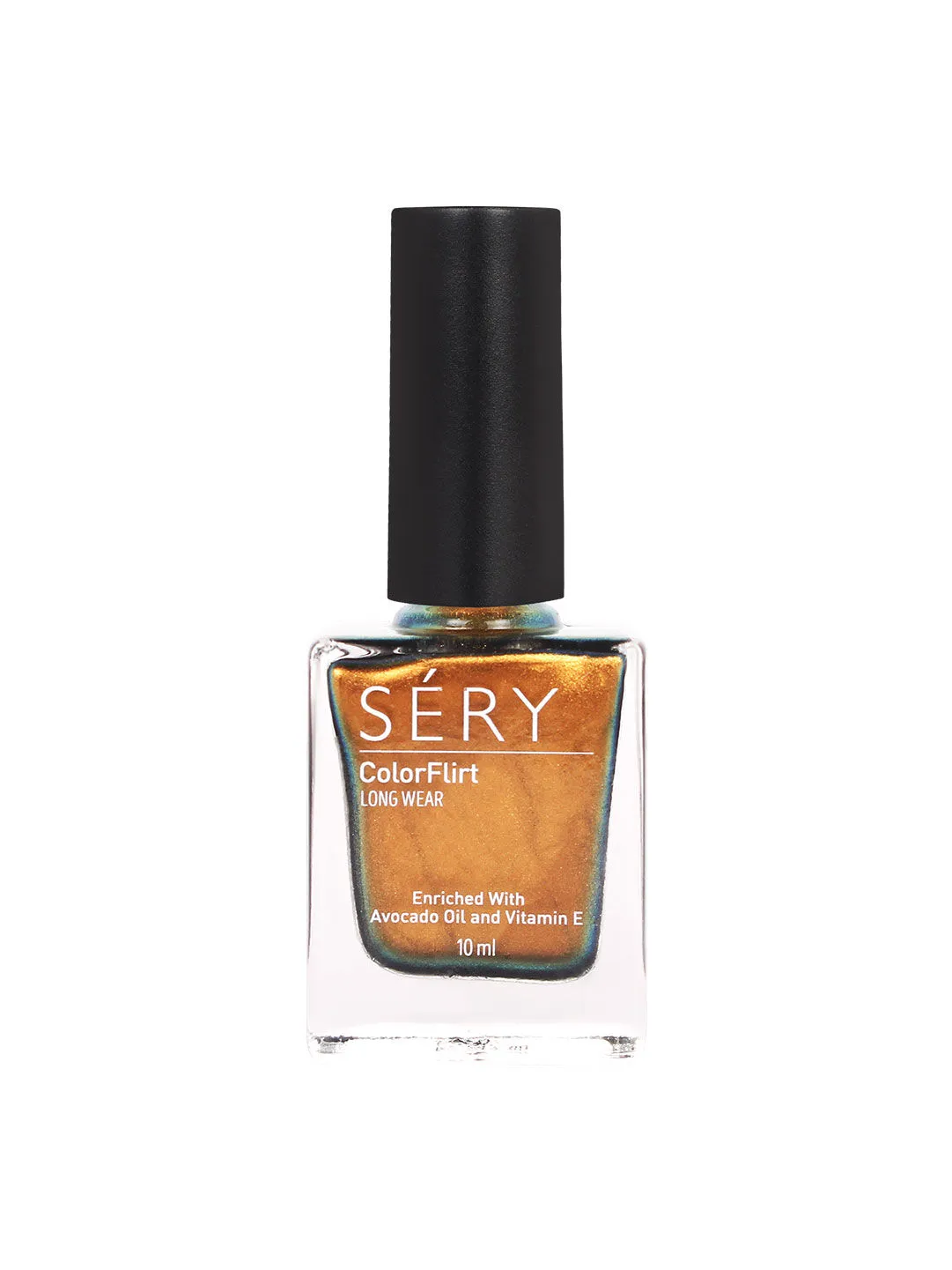 SERY Color Flirt Nail Enamel Golden Green Shifting Treat