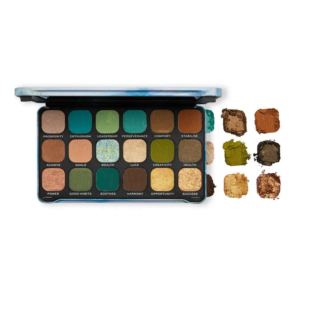 Makeup Revolution Crystal Aura Forever Flawless Shadow Palette Aventurine (19.8 g)