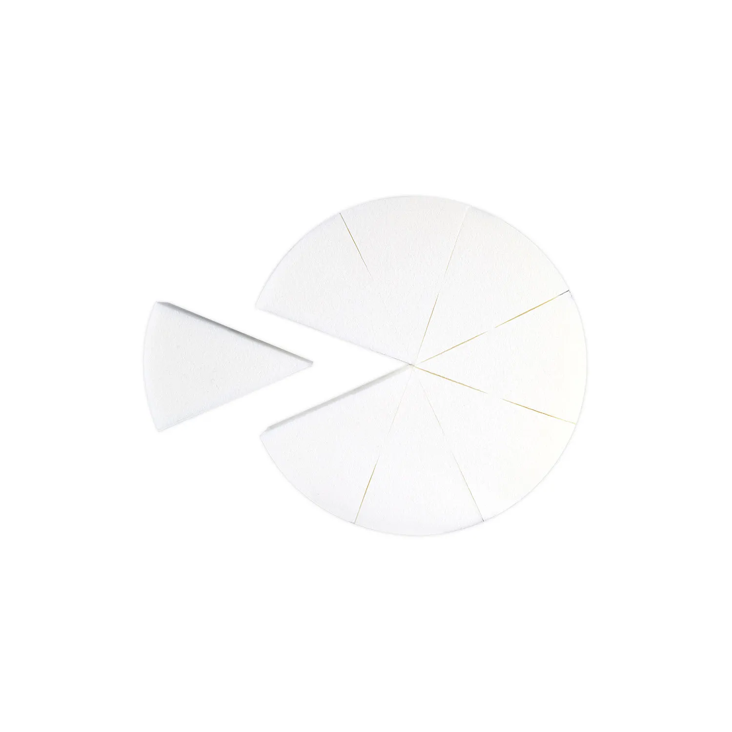 PAC Makeup Sponge (Triangle Pie)(White)