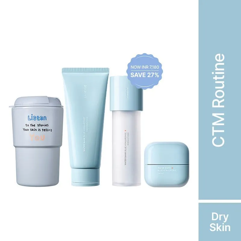 LANEIGE Water Bank CTM Routine For Normal To Dry Skin Type