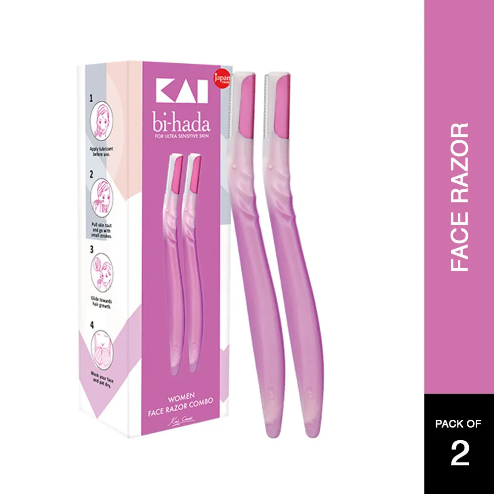 Kai Bi-Hada Face Razor L Type Pack of 2