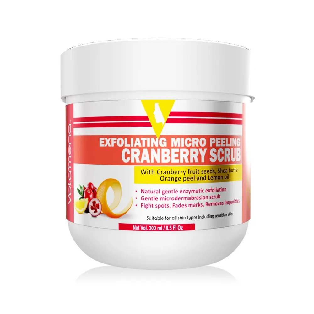 Exfoliating Micro Peeling Cranberry scrub (200 ml) pack