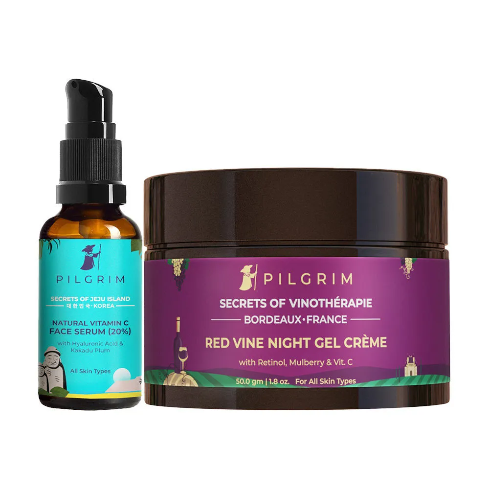 Pilgrim Red Vine & Vitamin C Ultra Face Hydration Combo