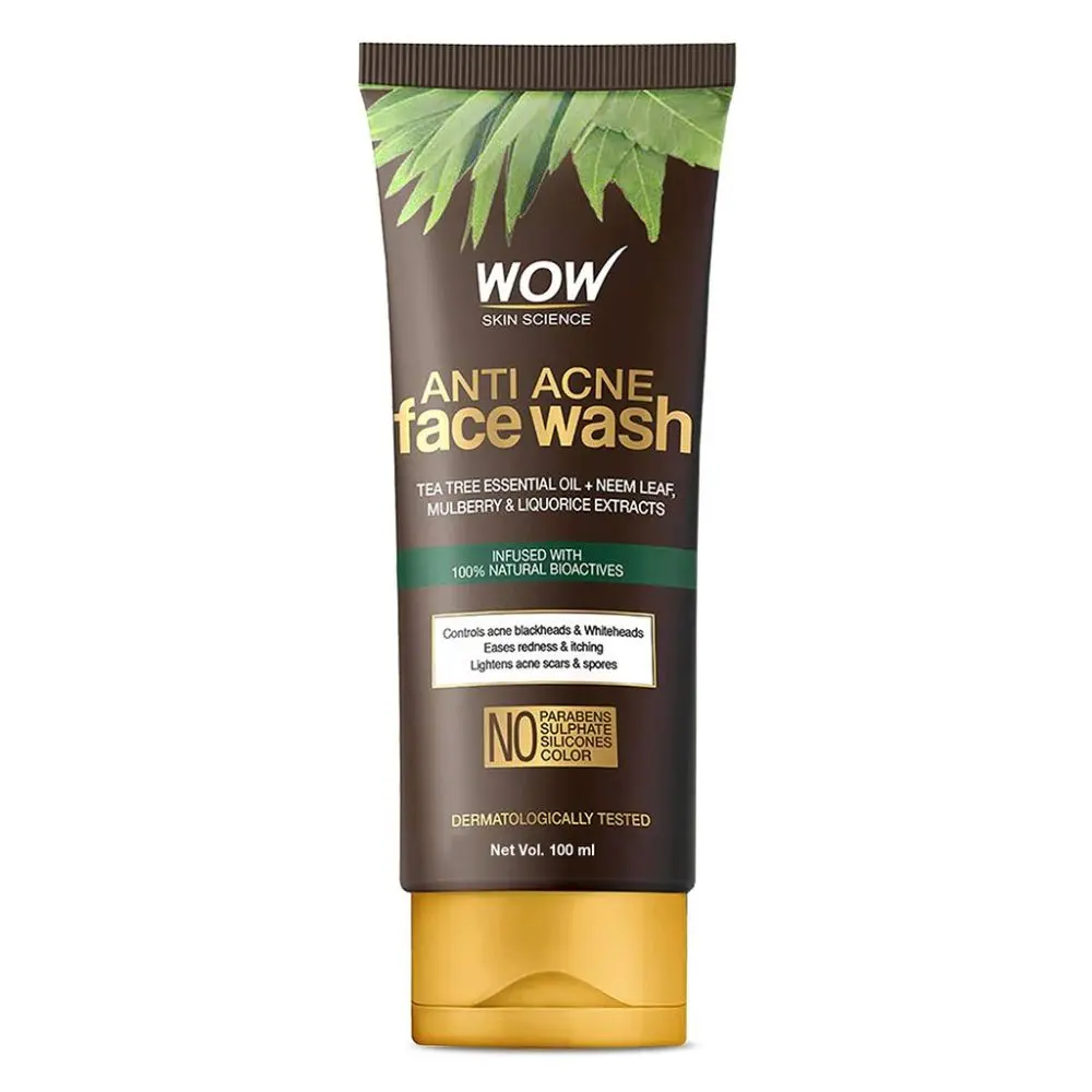 WOW Anti Acne Neem & Tea Tree Face Wash (100 ml)