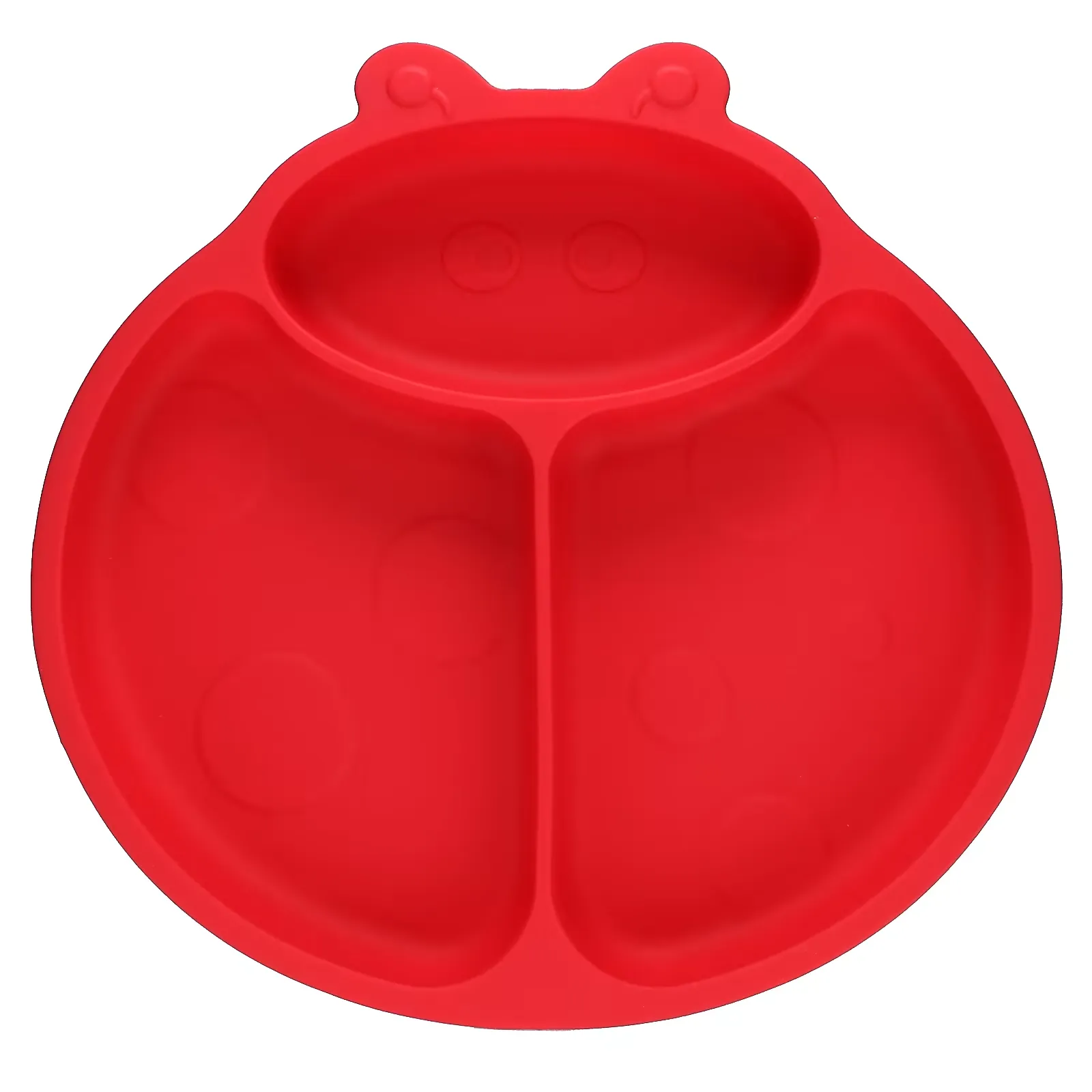 Sili Ladybug Plate, Red, 1 Count