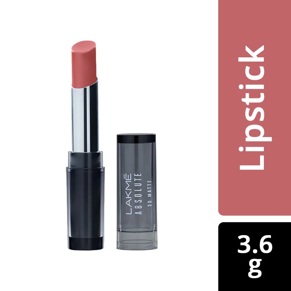 Lakme Absolute 3D Lipstick, Elegant Pink (3.6 g)