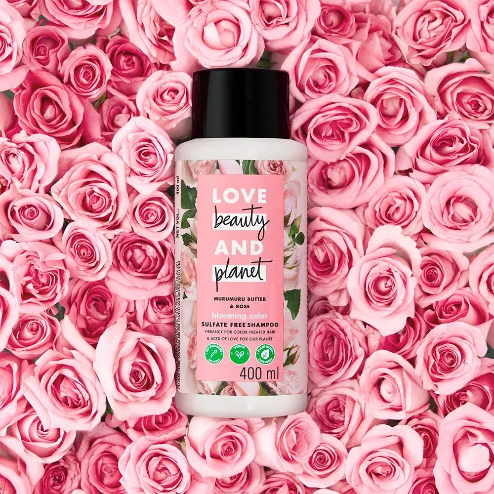 Love Beauty & Planet Murumuru Butter And Rose Sulfate Free Blooming Colour Shampoo