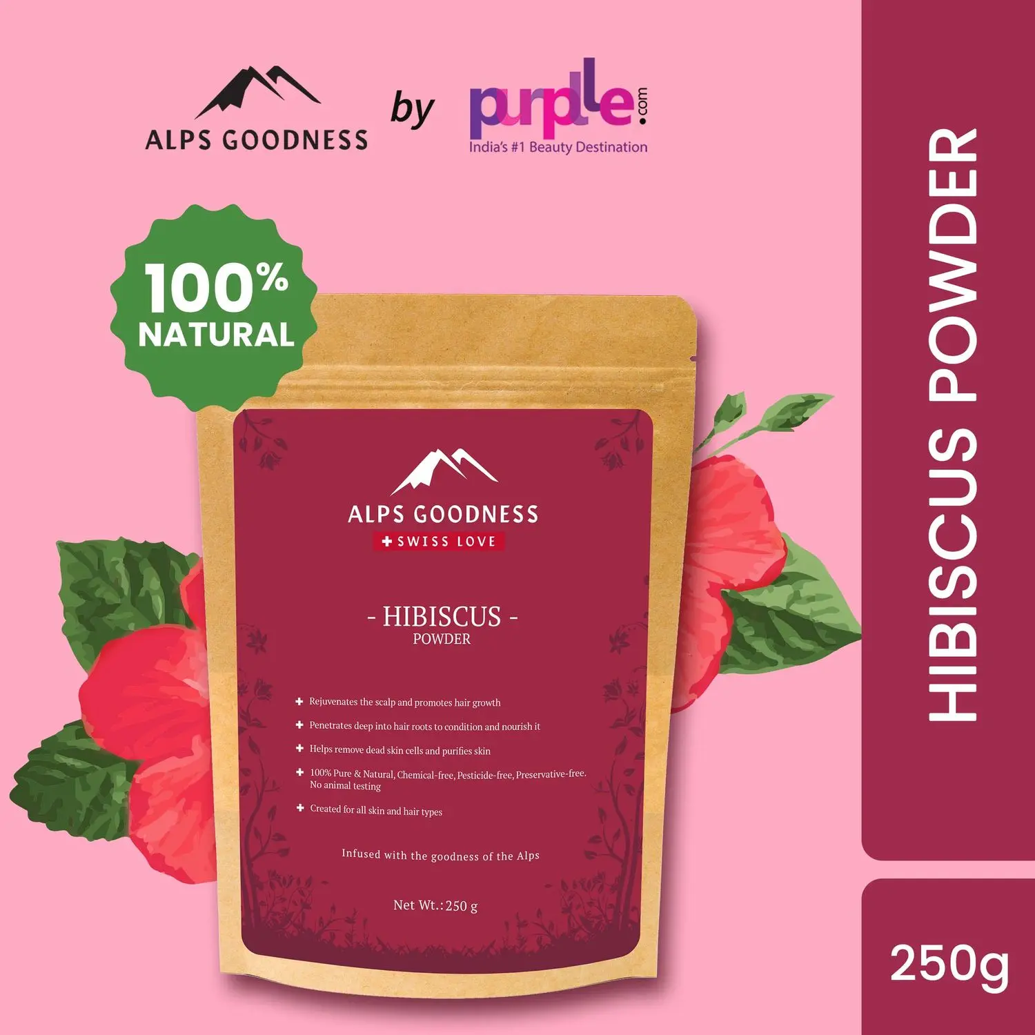 Alps Goodness Powder - Hibiscus (250 gm)