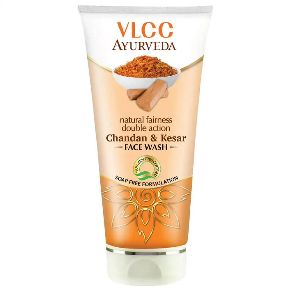 VLCC Double Action Chandan & Kesar Facewash,  100 ml  Natural Fairness