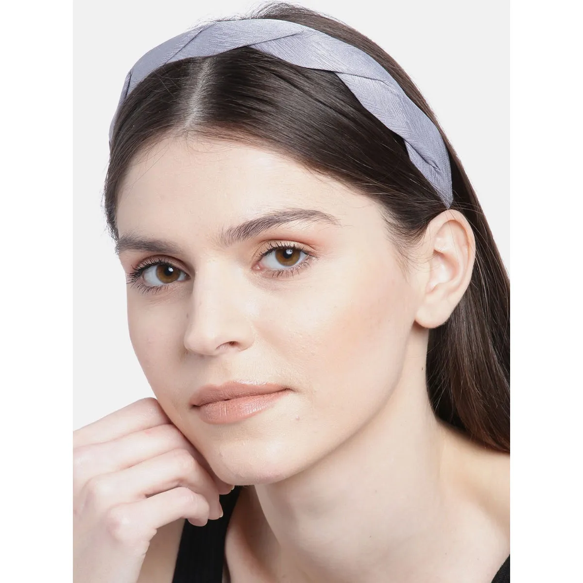 Blueberry Grey Pleated Hairband