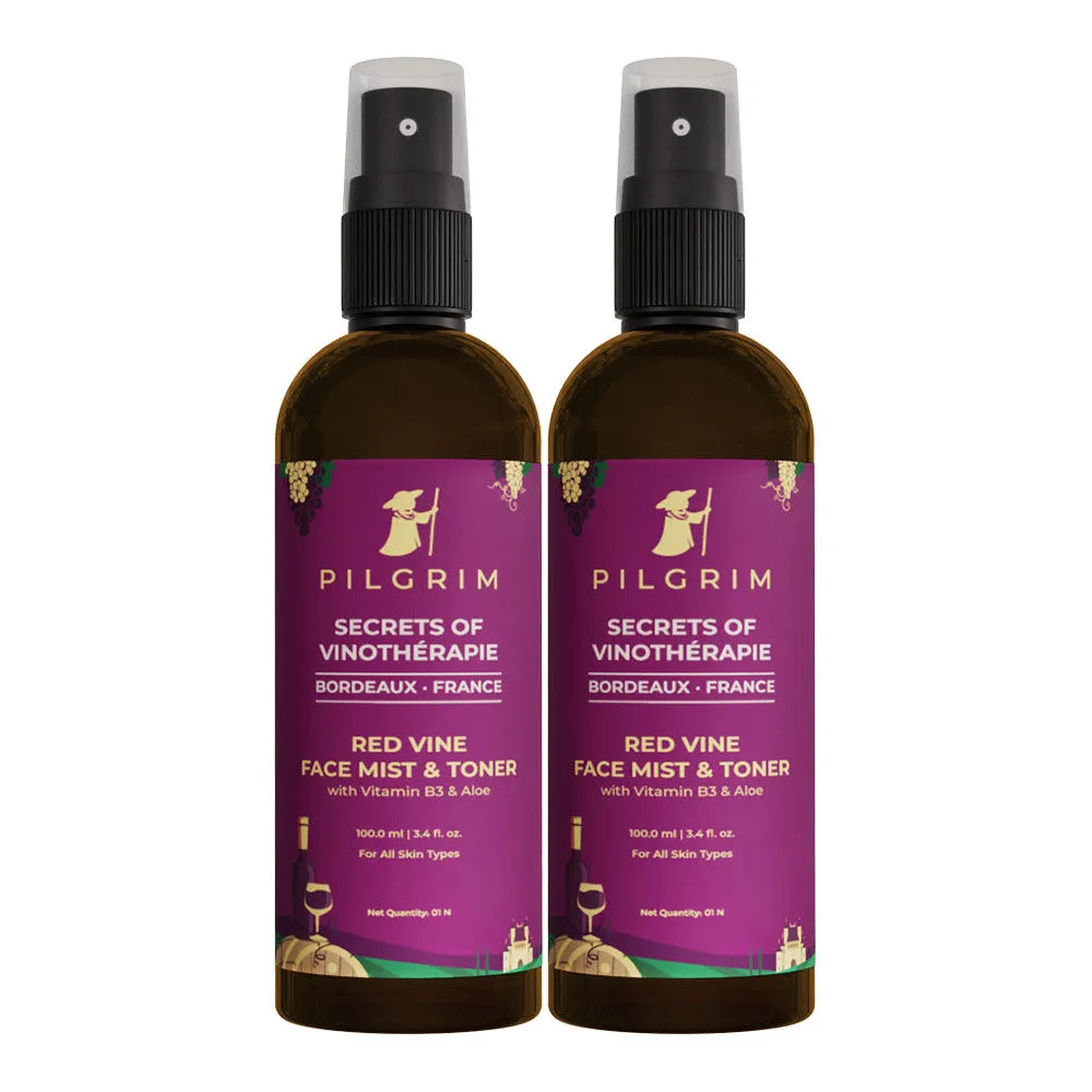 Pilgrim Red Vine Toner & Mist - Pack of 2