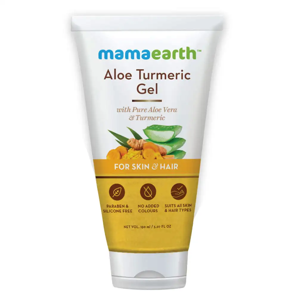 Mamaearth Aloe Turmeric Gel,  150 ml  with Pure Aloe Vera & Turmeric for Skin & Hair