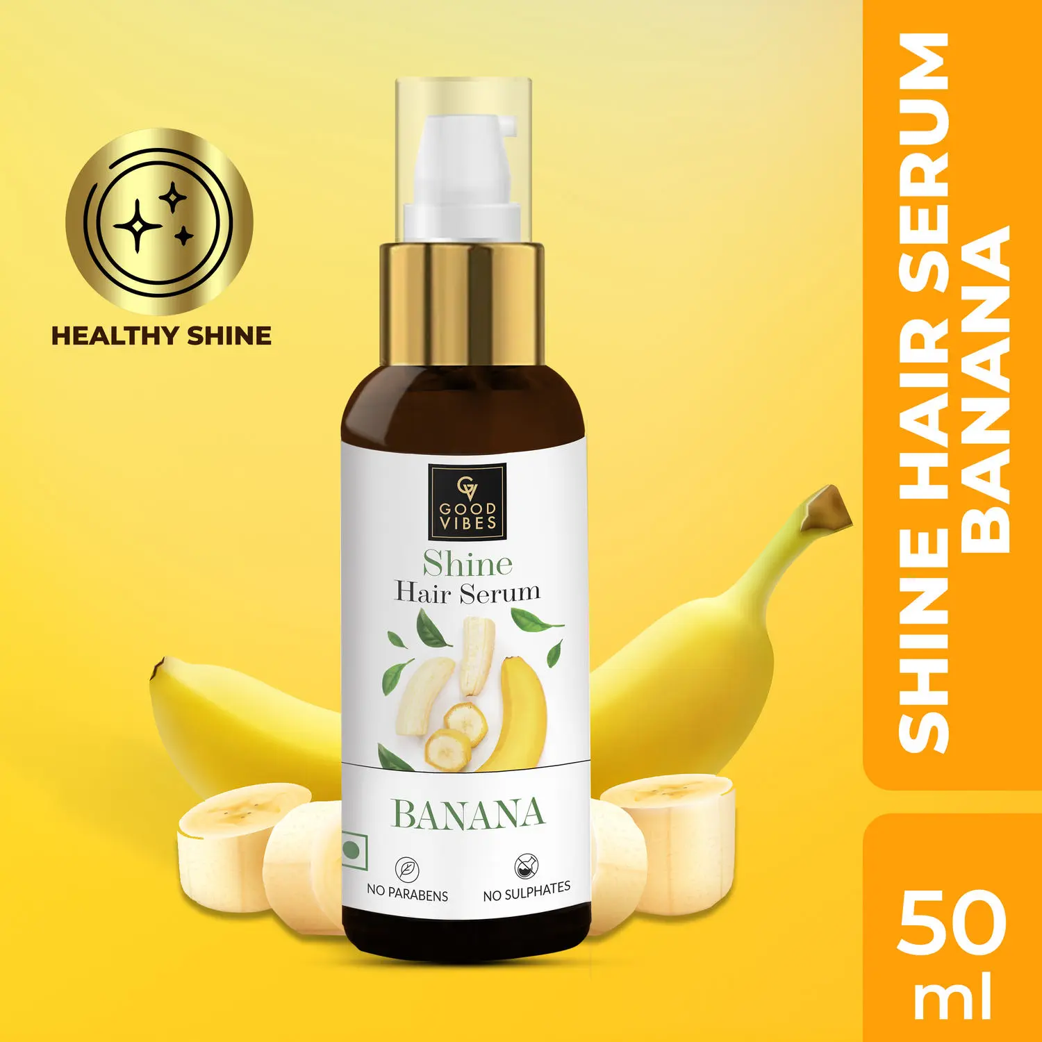 Good Vibes Banana Shine Hair Serum- (50ml)