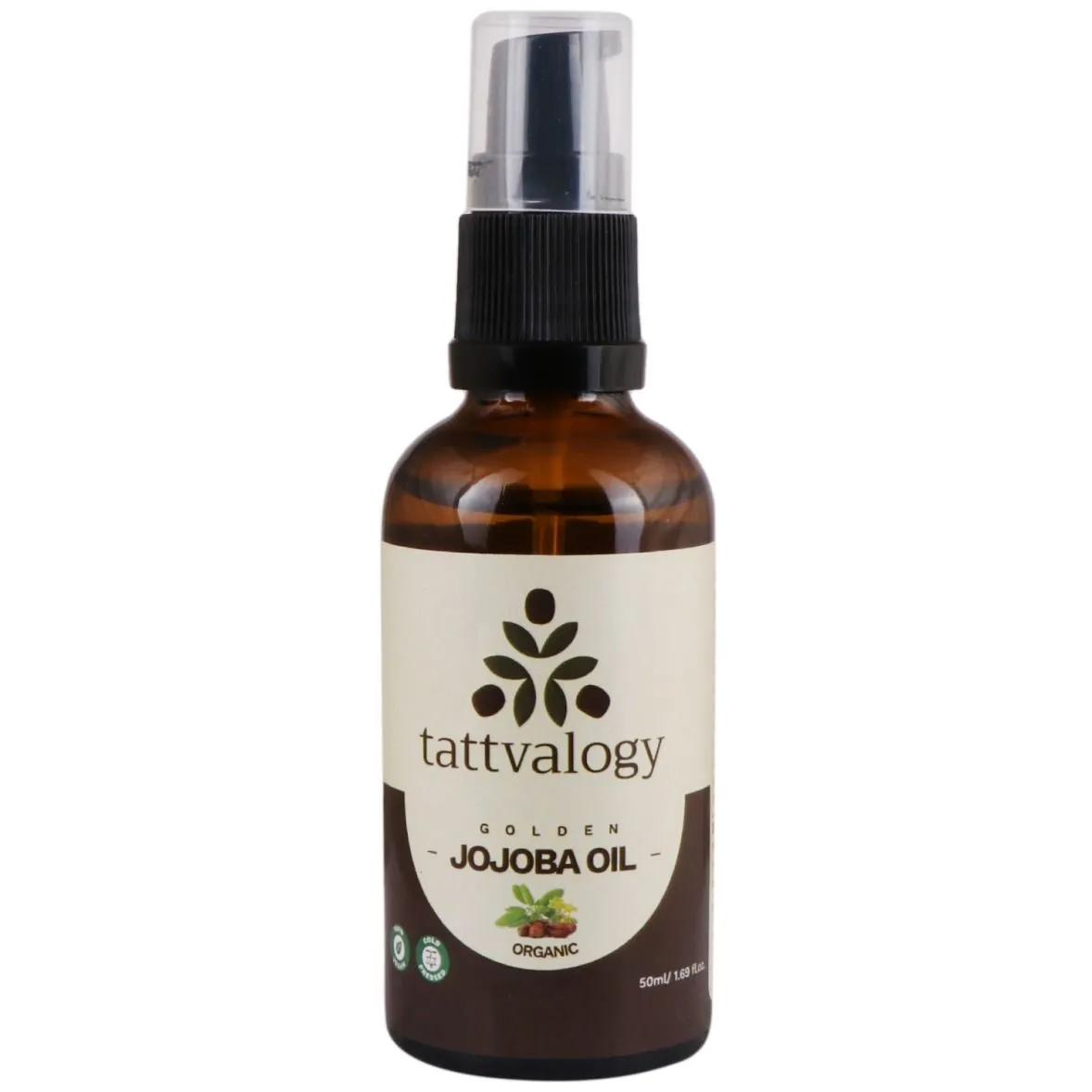 Tattvalogy Certified Organic Jojoba Carrier Oil- Cold Pressed