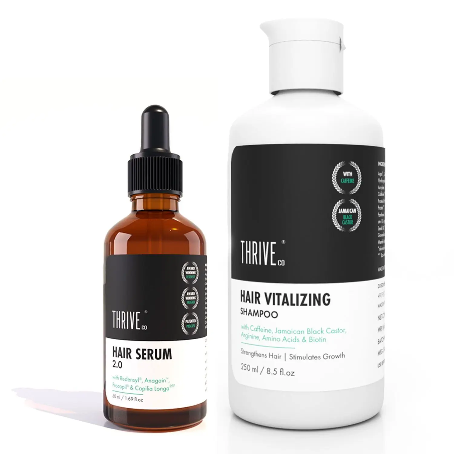 ThriveCo Restorative Hair Growth Kit: Hair Growth Serum & Hair Vitalizing Shampoo