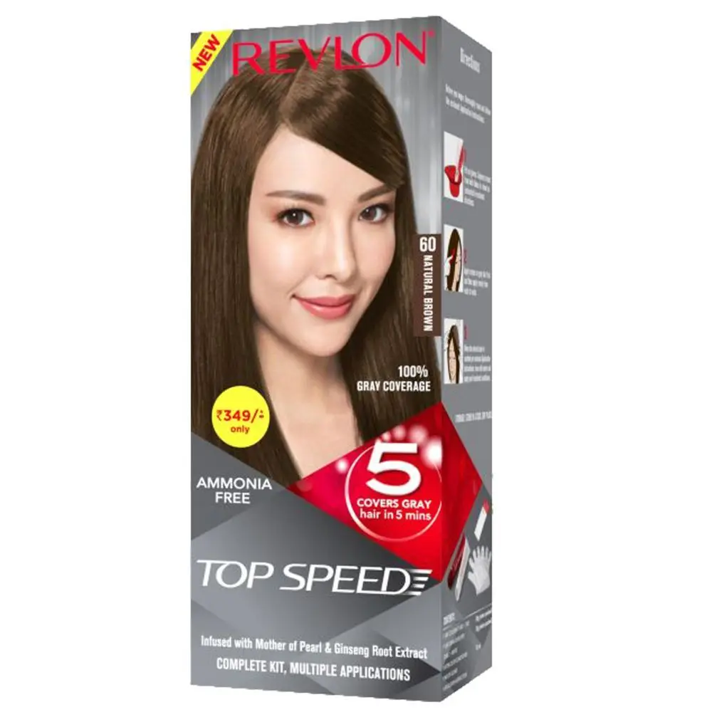 Revlon Top Speed Hair Color Small Pack Woman - Natural Brown 60