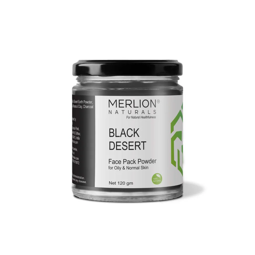 Merlion Naturals Black Desert Face Pack Powder