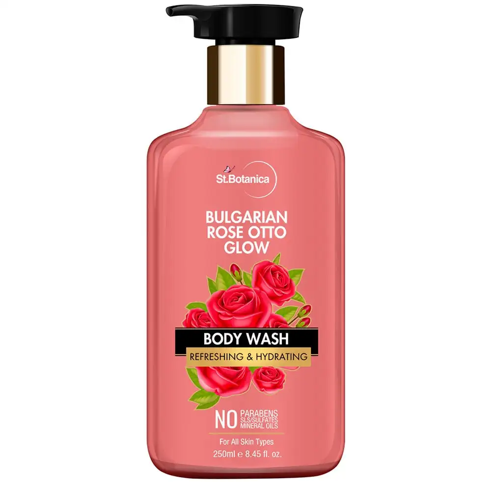 St.Botanica Bulgarian Rose Otto Glow Body Wash,  250 ml  for All Skin Types