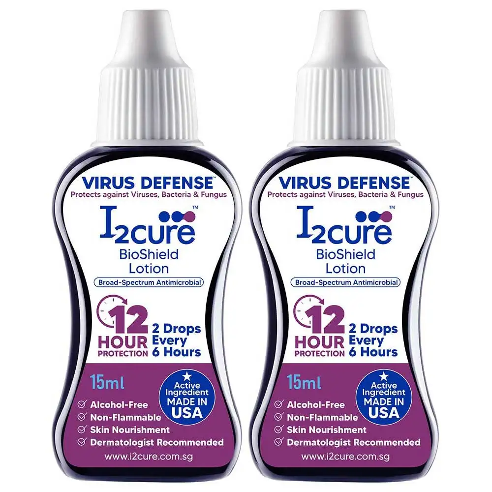 I2Cure Bioshield Lotion (Pack of 2),  15 ml  For all skin type