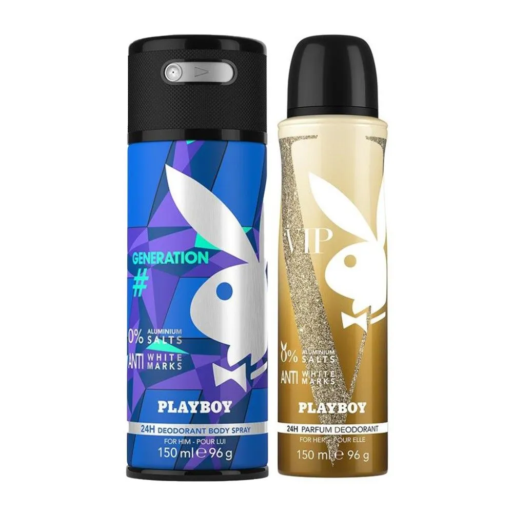 Playboy Generation Man + Vip Woman Deo Combo Set