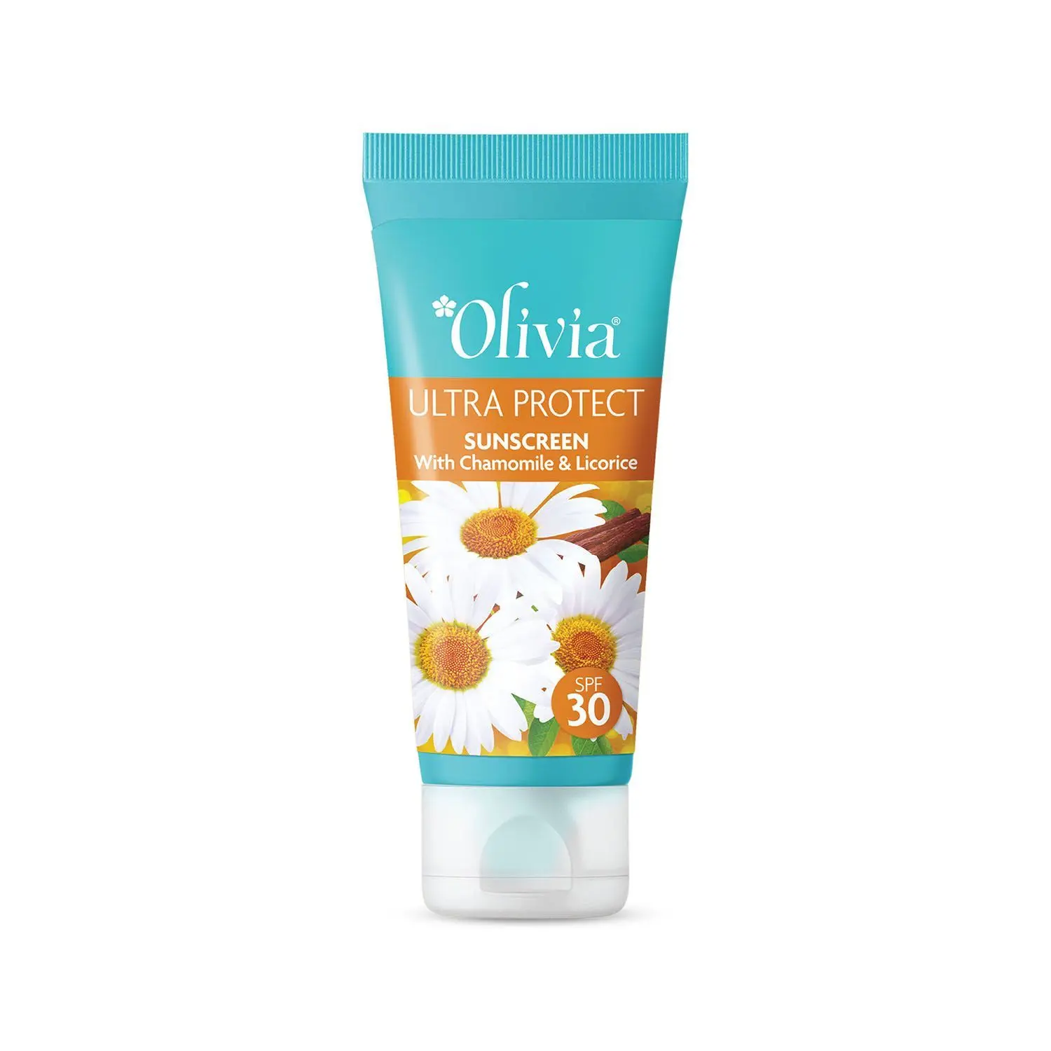 Olivia Sunscreen SPF-30 Ultra Protect Plus with Chamomile & Licorice, Paraben & Sulphate free - 50g Cream