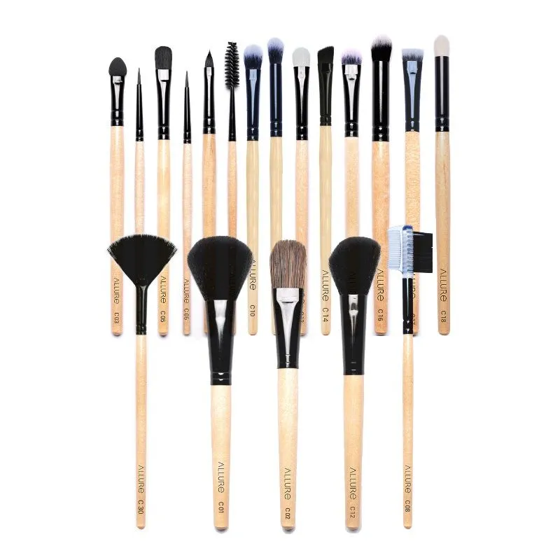 Allure Makeup Brush Set (pack Of 19 Brushes)