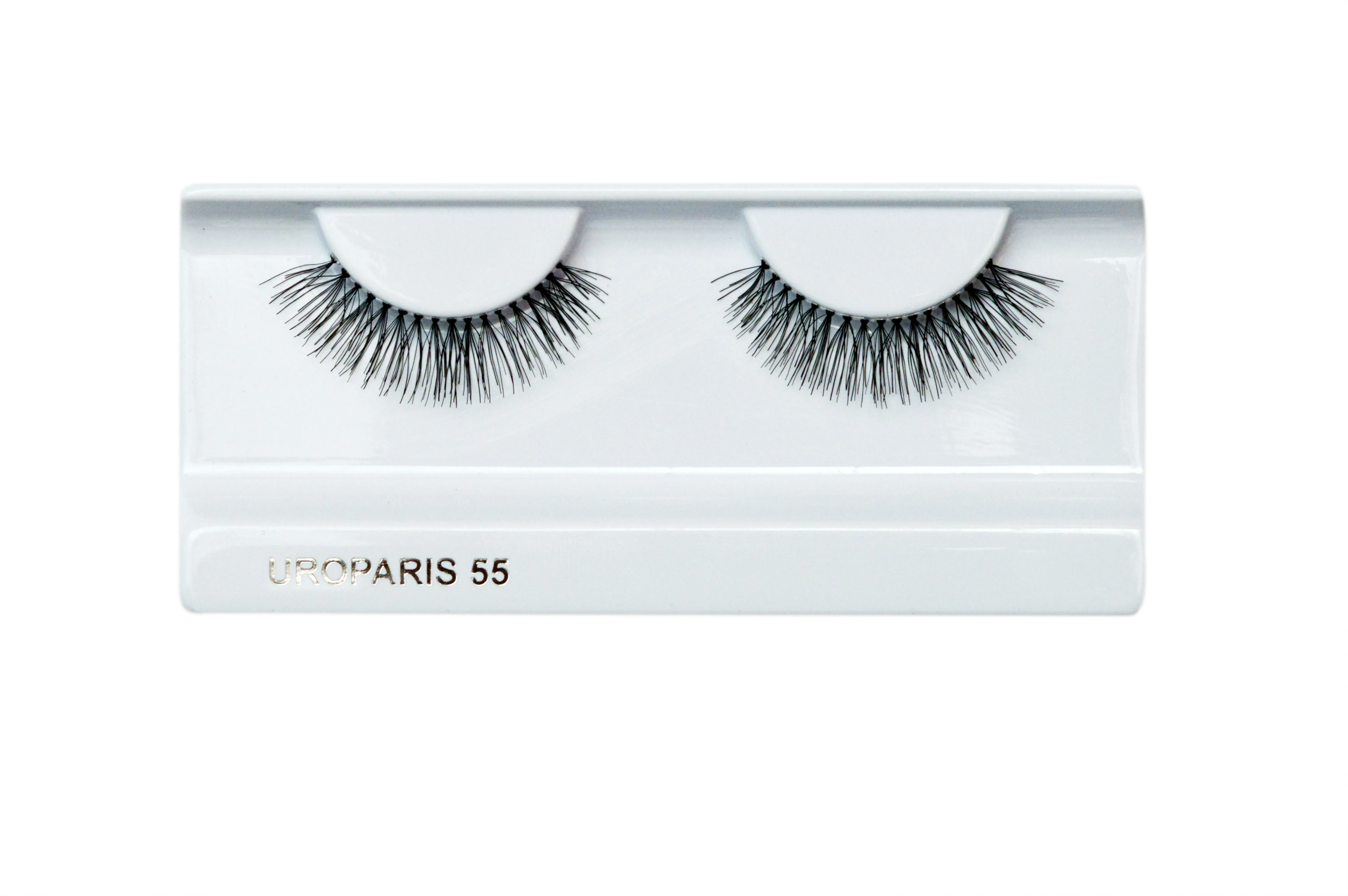 Uroparis Human Hair Eyelashes - 55 / BLACK